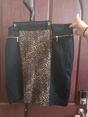 Michael Kors Leopard Plus Size Skirt SZ 2x(20)